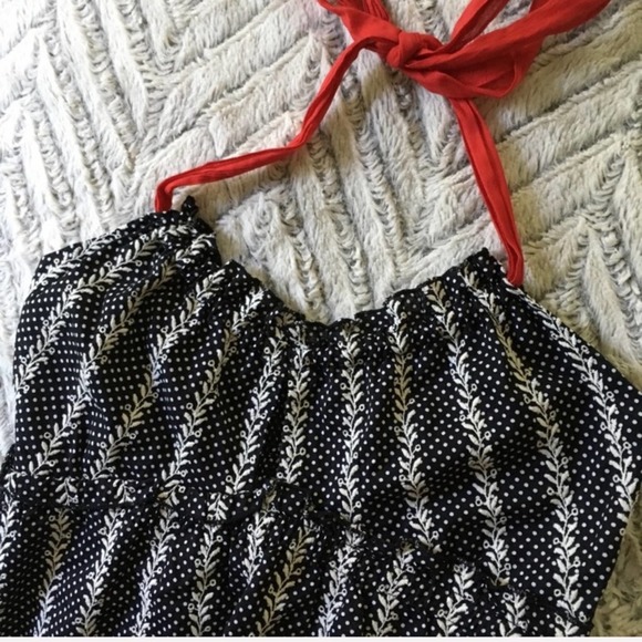 Anthropologie TOCCA Embroidered Keyhole Halter Top 2 - Picture 4 of 8